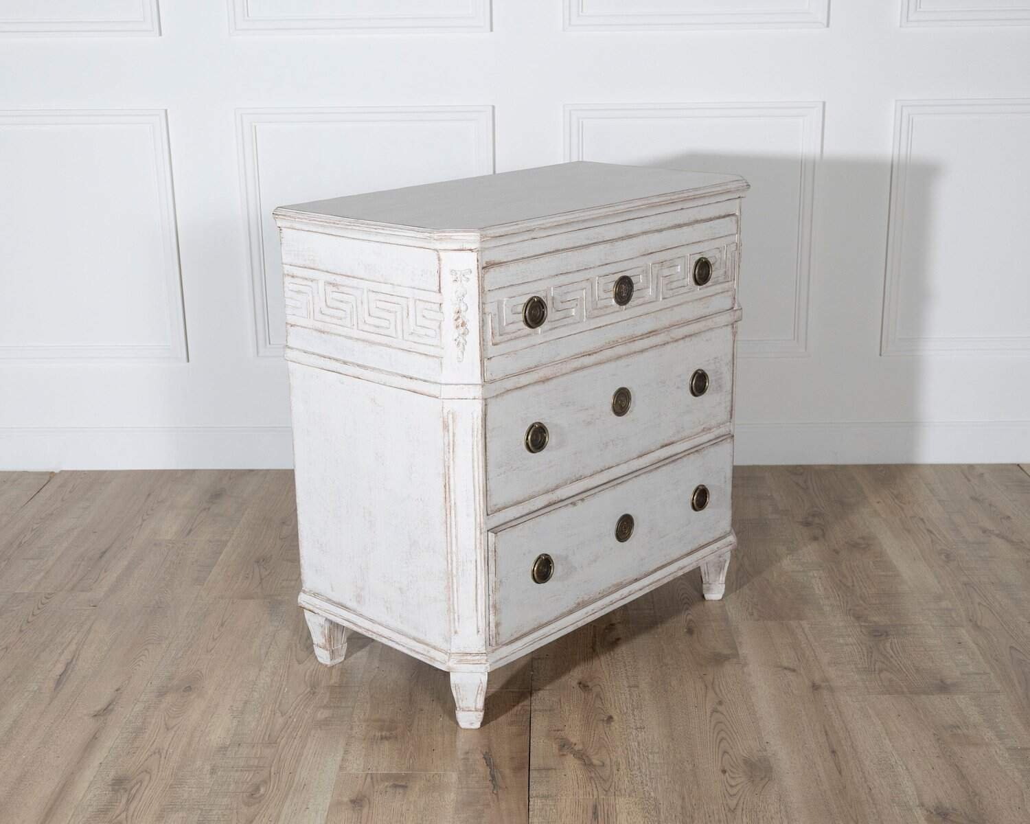 Rare Pair of Swedish Painted Chests, circa 1880 - JAA