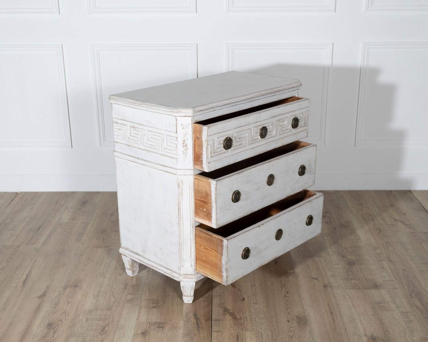 Rare Pair of Swedish Painted Chests, circa 1880 - JAA