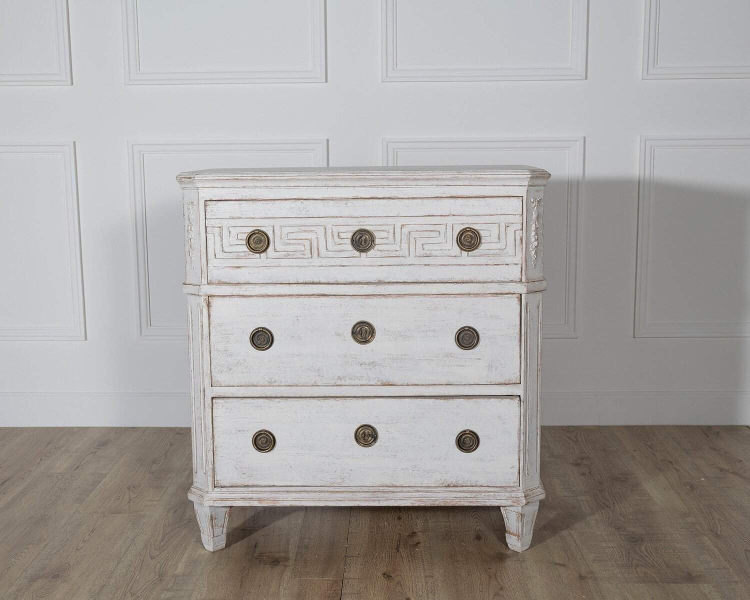 Rare Pair of Swedish Painted Chests, circa 1880 - JAA