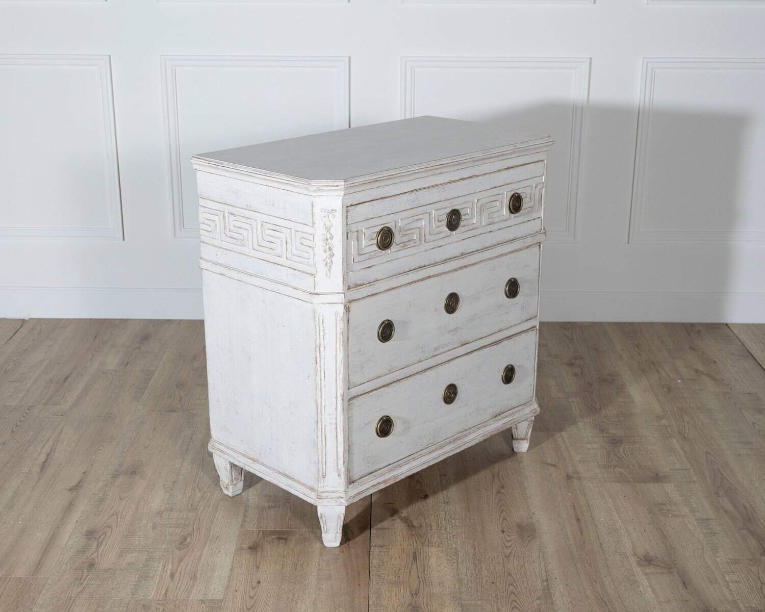 Rare Pair of Swedish Painted Chests, circa 1880 - JAA