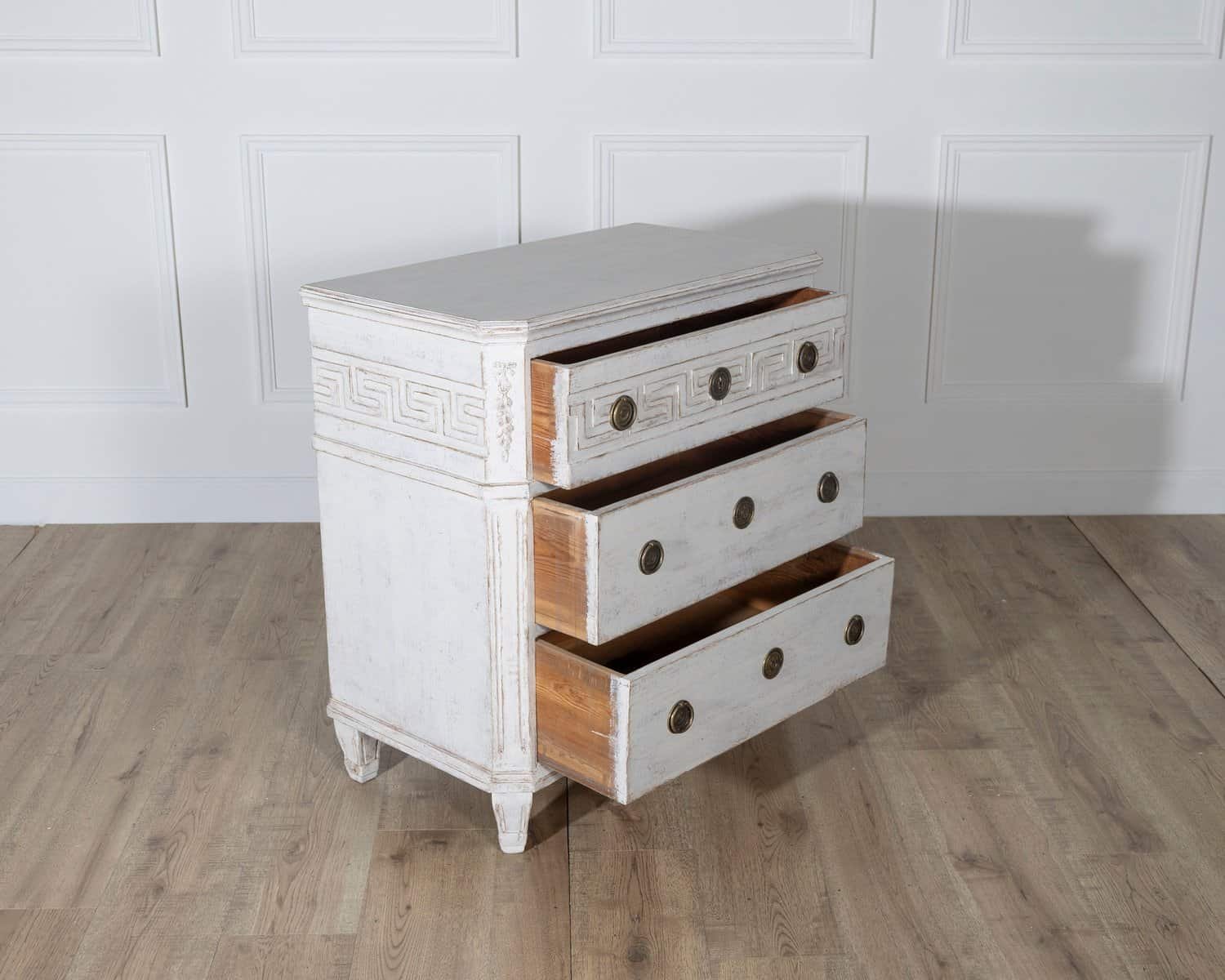 Rare Pair of Swedish Painted Chests, circa 1880 - JAA