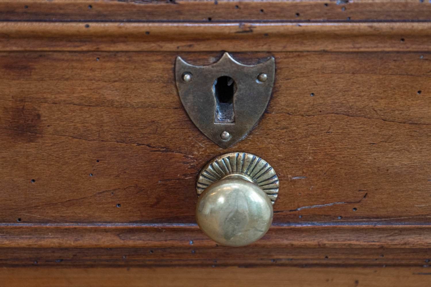 French 18th Century Louis XV Cherry Enfilade with Single Drawer and Three Doors - JAA