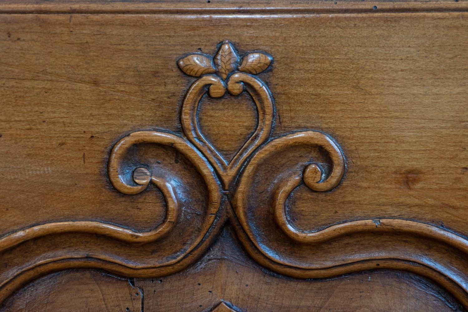 French 18th Century Louis XV Cherry Enfilade with Single Drawer and Three Doors - JAA