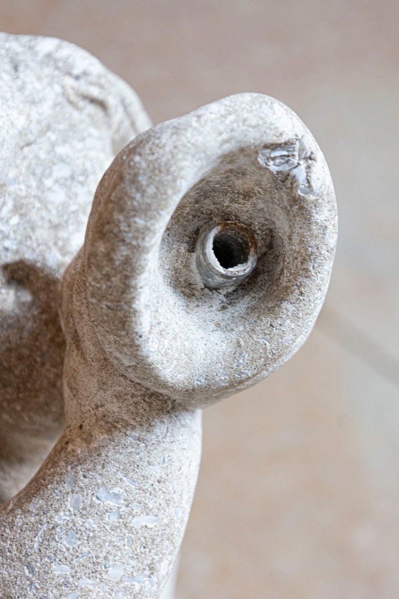 Swedish 20th Century Marble Cherub Statue - JAA