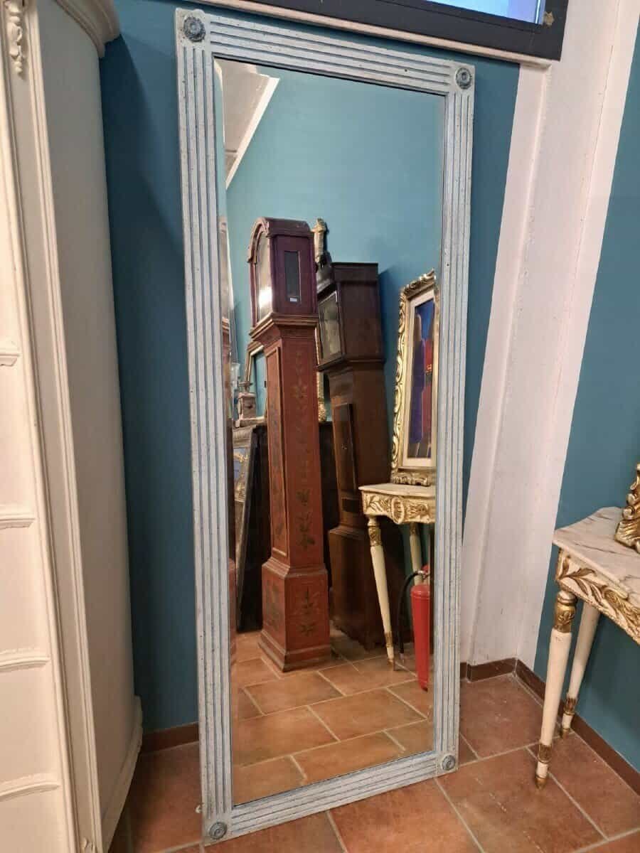 ON HOLD - Large Painted Napoleon III Mirror - JAA