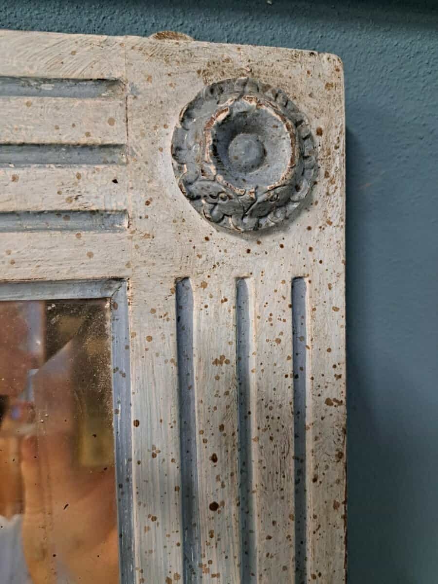 ON HOLD - Large Painted Napoleon III Mirror - JAA