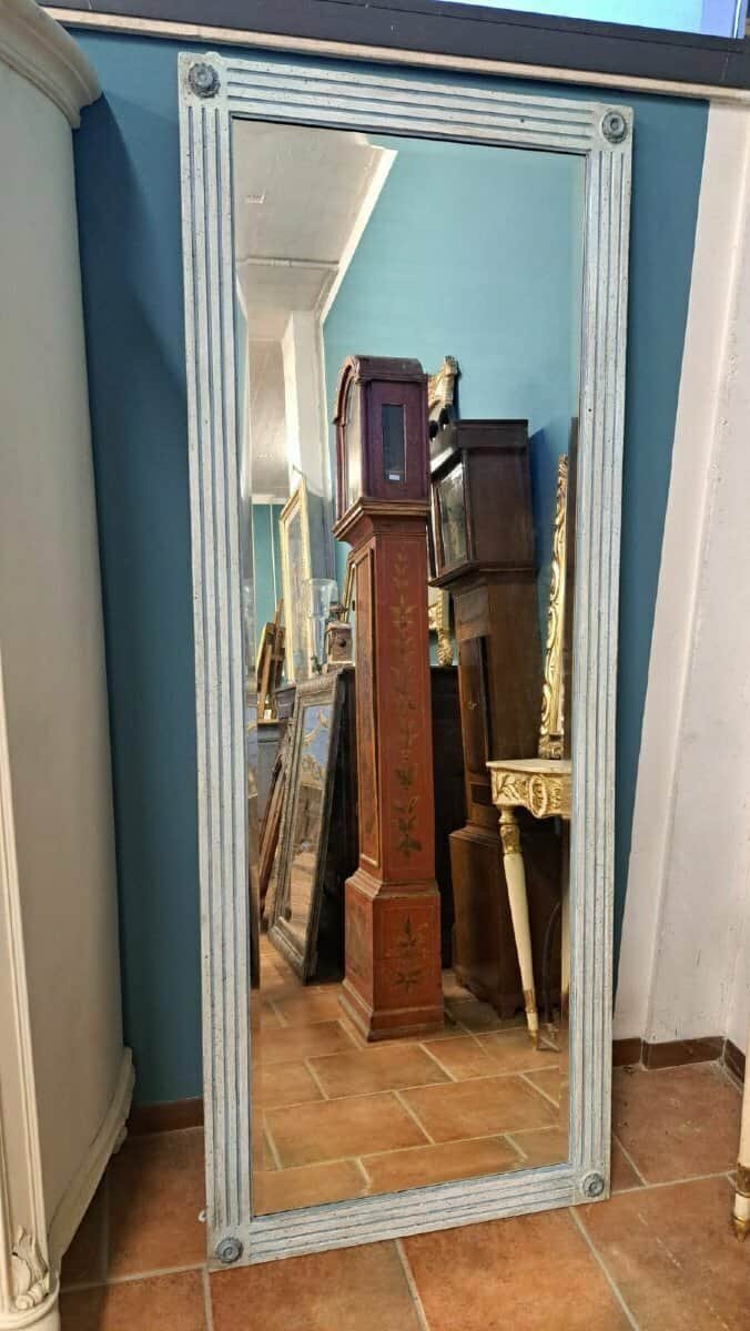 ON HOLD - Large Painted Napoleon III Mirror - JAA