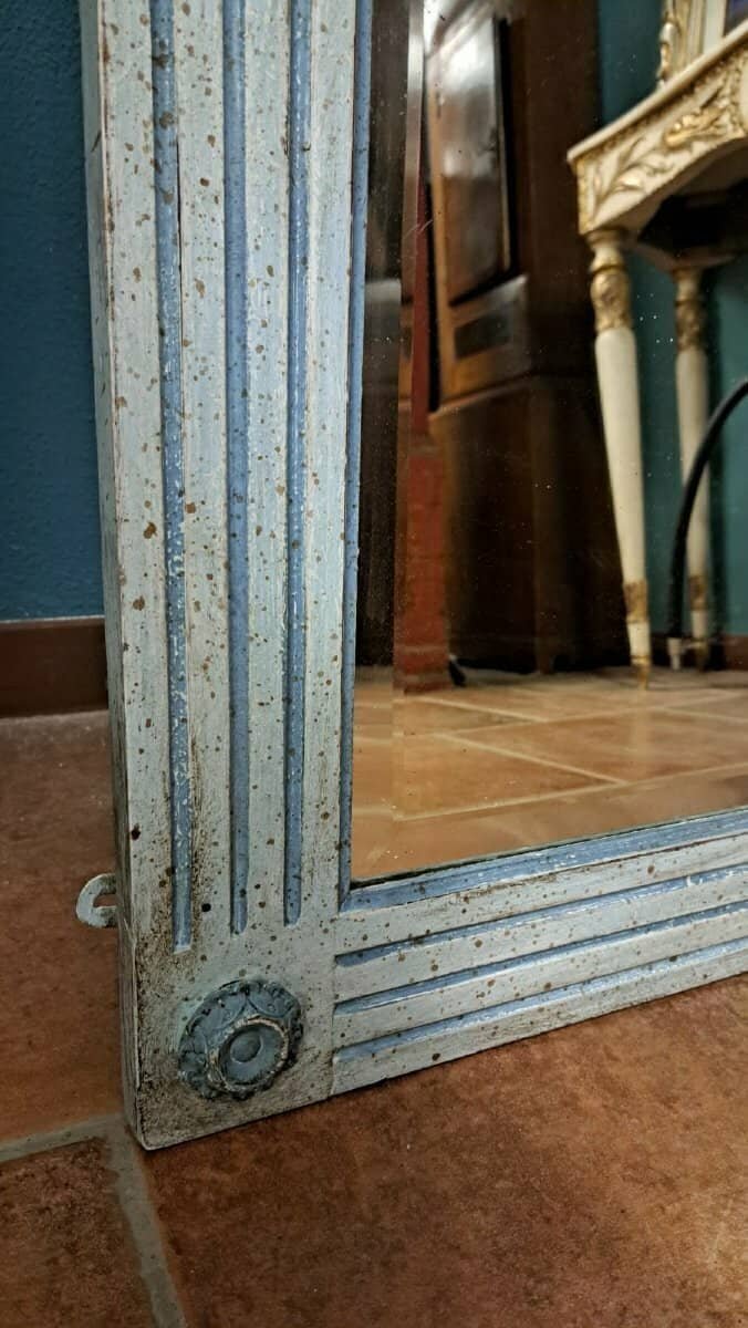 ON HOLD - Large Painted Napoleon III Mirror - JAA