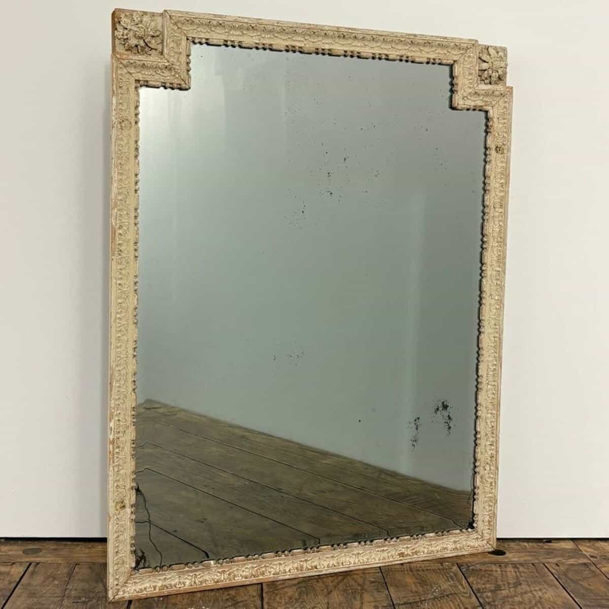 Danish 18th Century Louis XVI Wood Panel Mirror - JAA