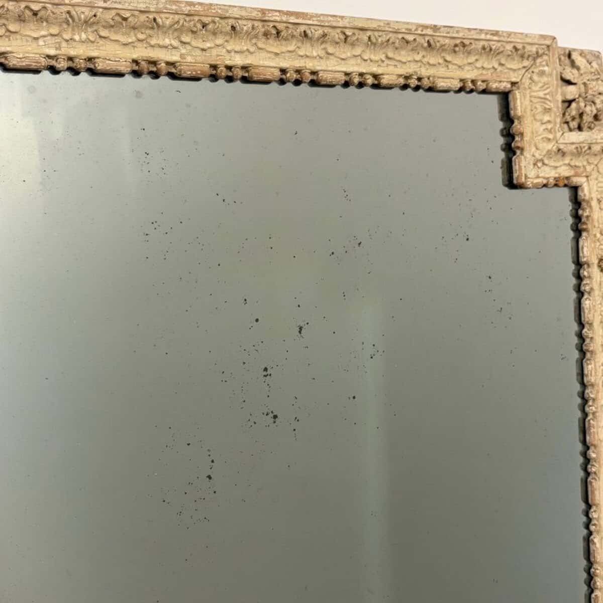 Danish 18th Century Louis XVI Wood Panel Mirror - JAA