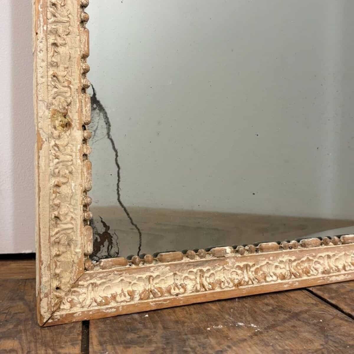 Danish 18th Century Louis XVI Wood Panel Mirror - JAA