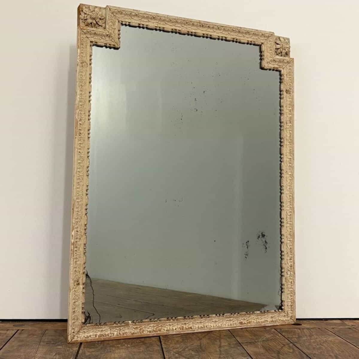 Danish 18th Century Louis XVI Wood Panel Mirror - JAA