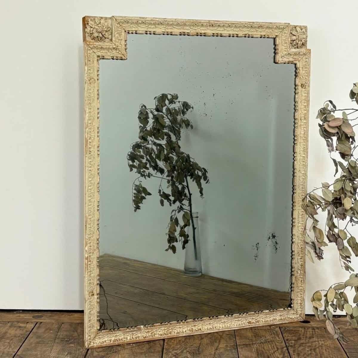Danish 18th Century Louis XVI Wood Panel Mirror - JAA