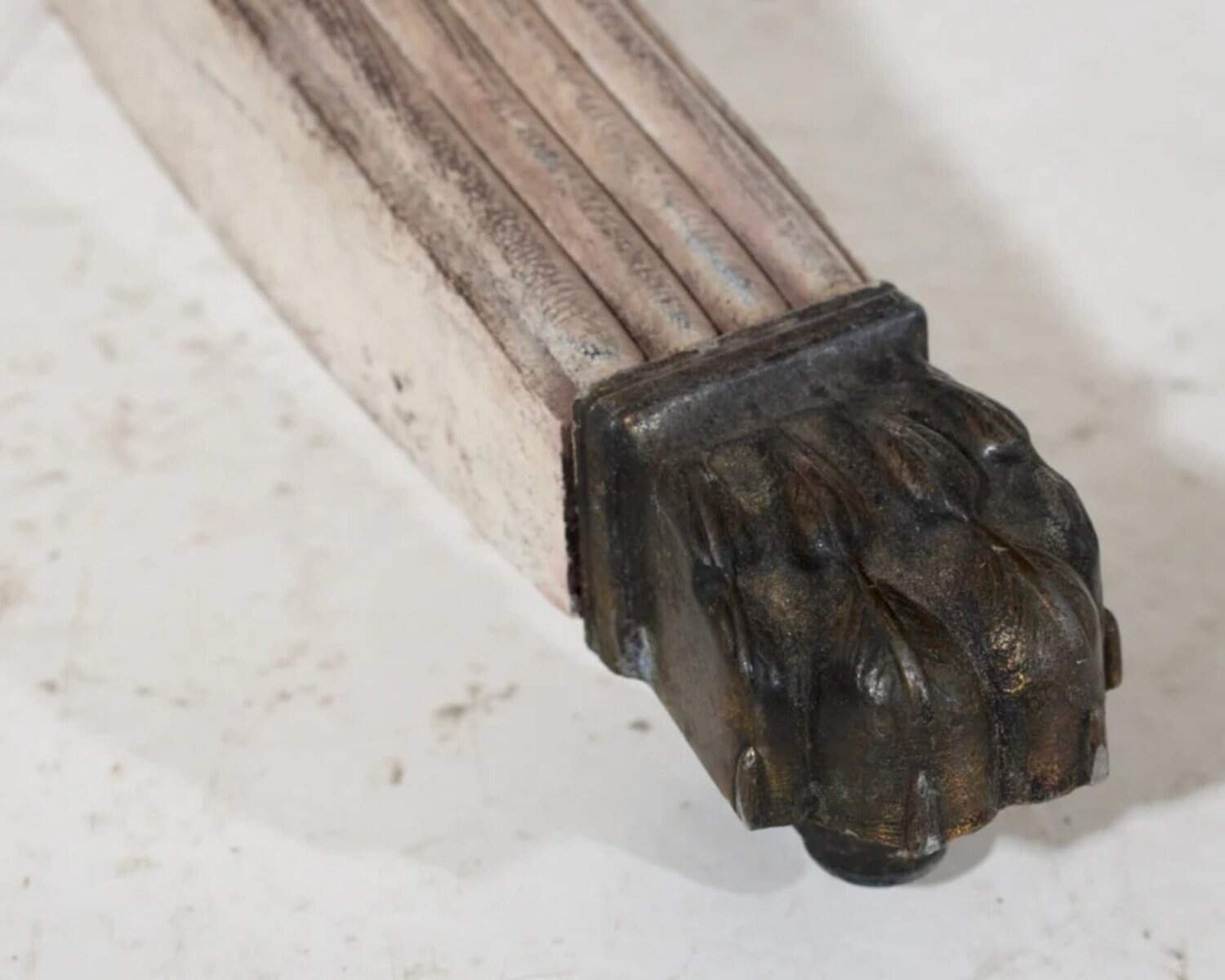 European Early 19th Century Partners Desk with Bronze Mounts and Leather Top, c.1820 - JAA