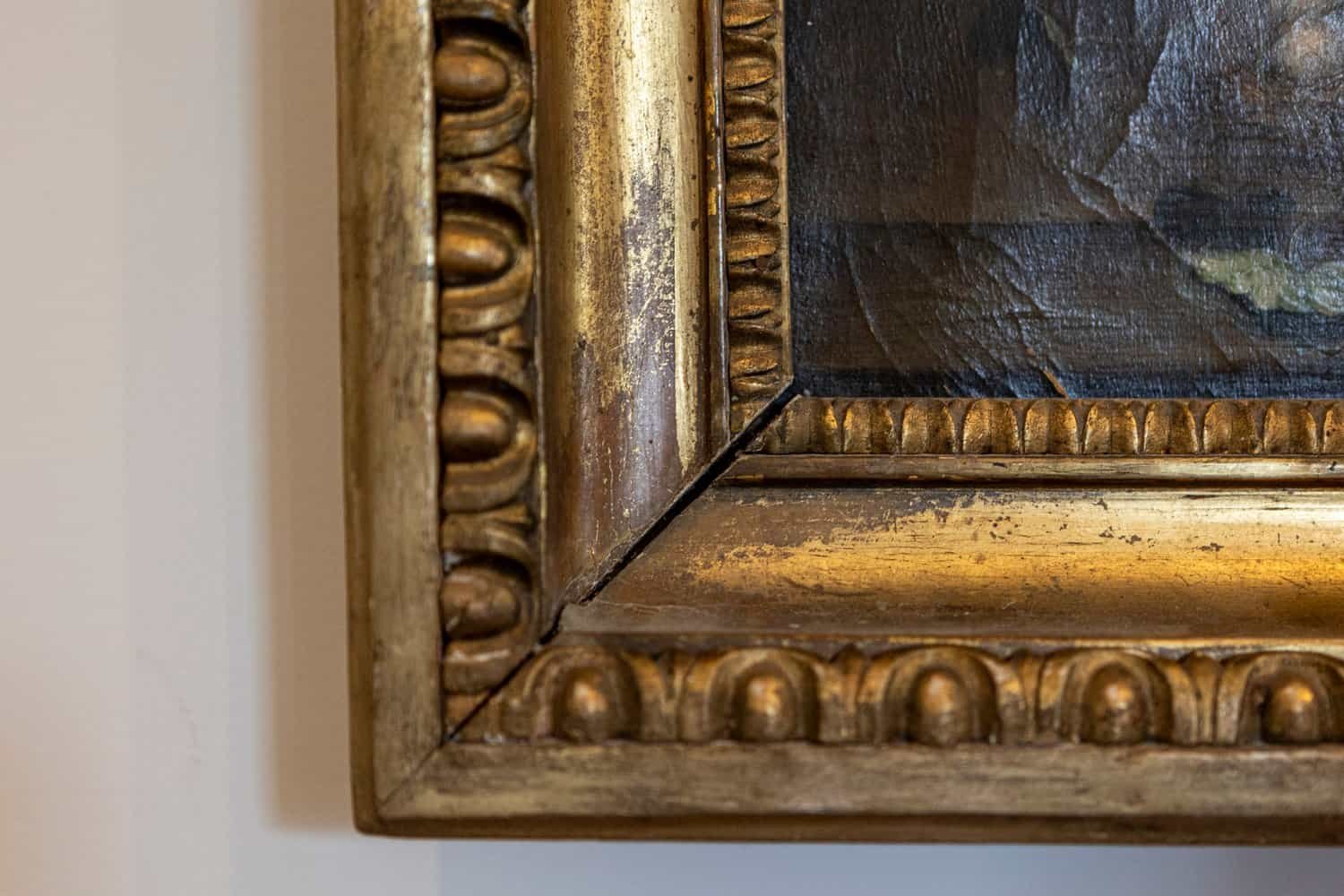 French Framed Still-Life Oil Painting Depicting a Bouquet of Flowers, circa 1850 - JAA