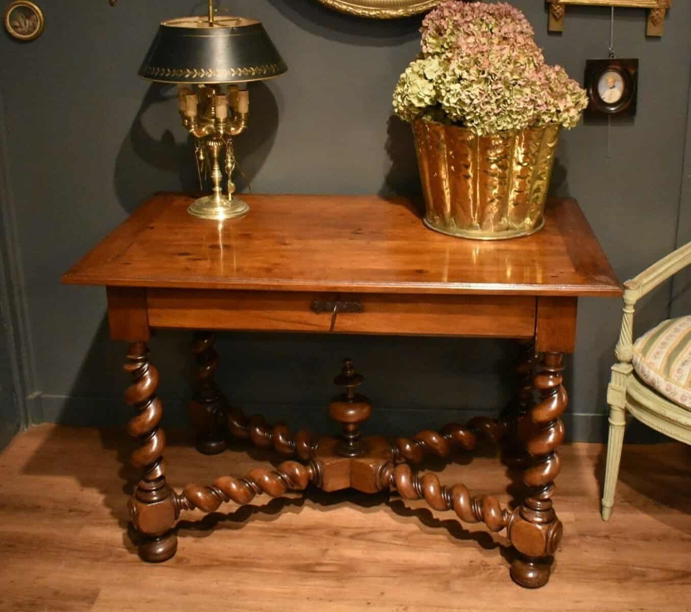 Louis XIII Style Walnut Table - JAA