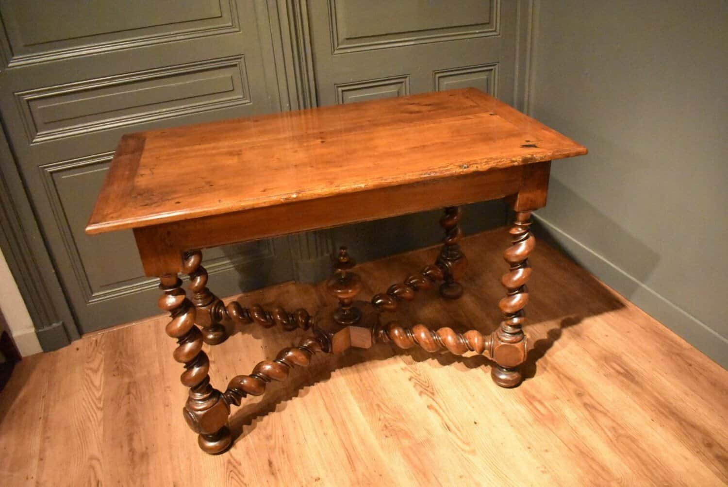Louis XIII Style Walnut Table - JAA