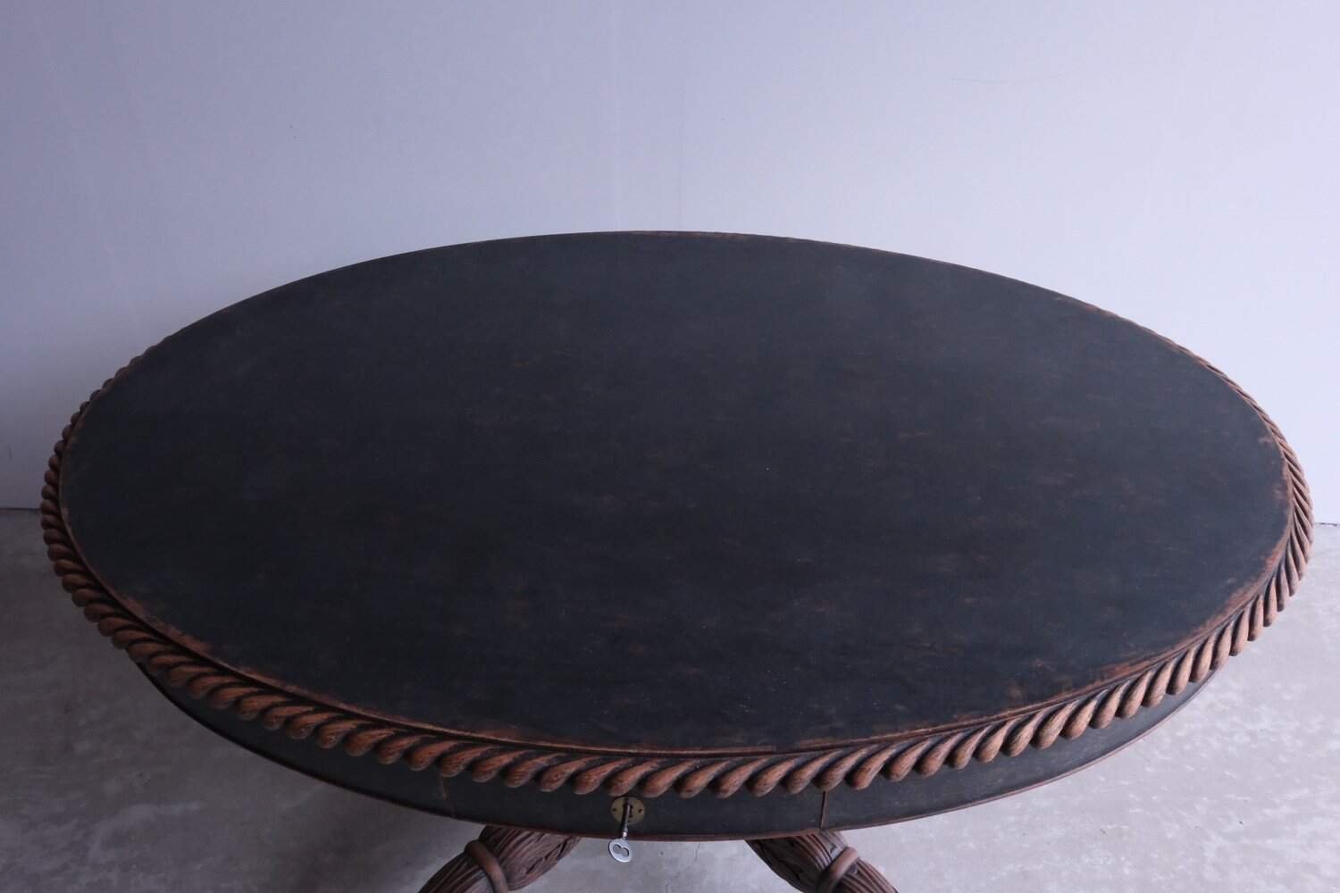 Swedish 19th Century Empire Oval Center Table, c.1830 - JAA