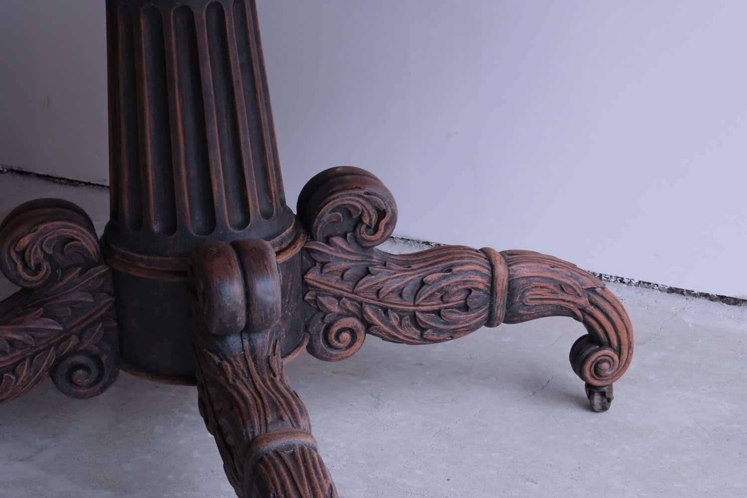 Swedish 19th Century Empire Oval Center Table, c.1830 - JAA