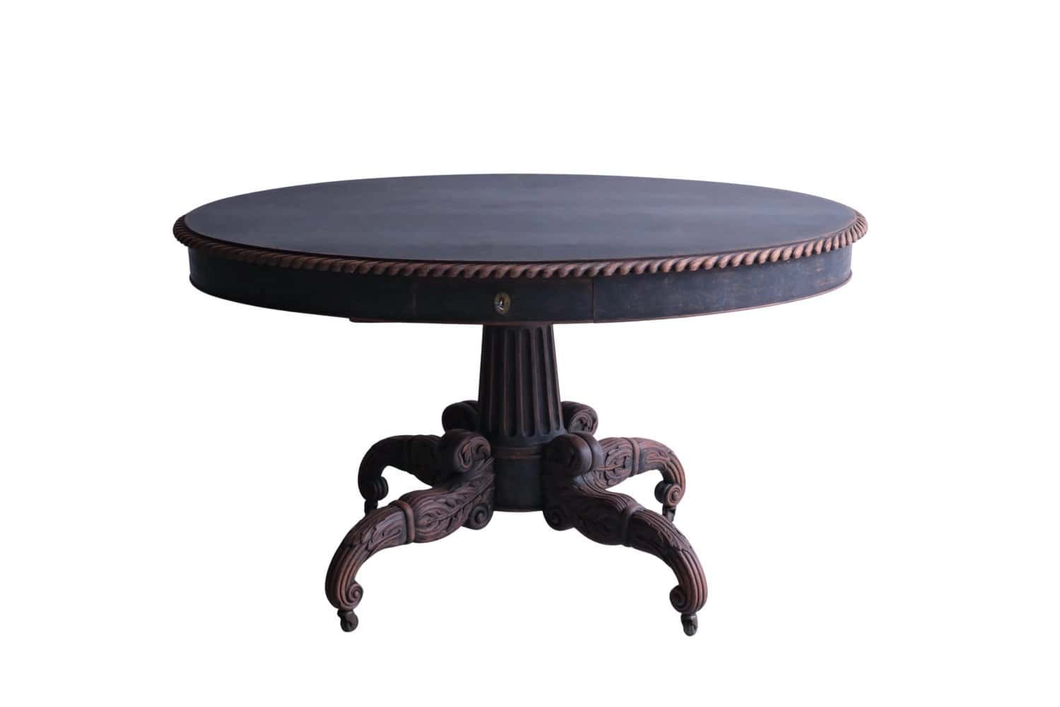 Swedish 19th Century Empire Oval Center Table, c.1830