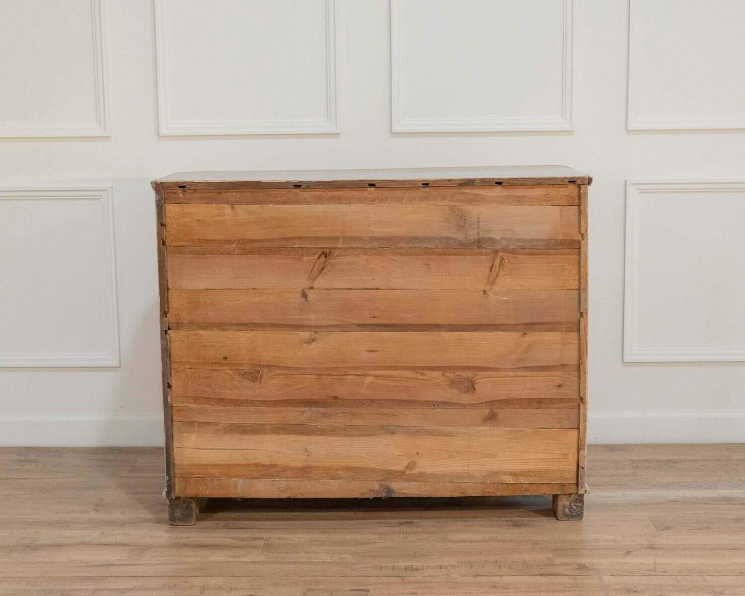 A period 2 door Gustavian buffet with reeded doors and corners, repainted in light grey Circa 1800 - JAA