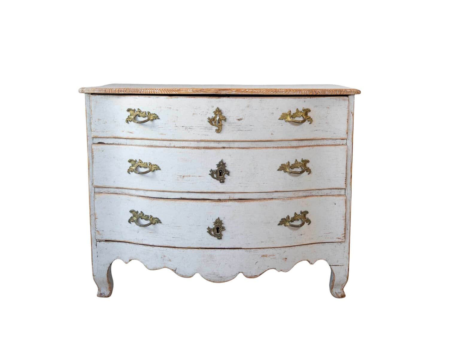 Swedish 18th Century Rococo Commode Circa 1770