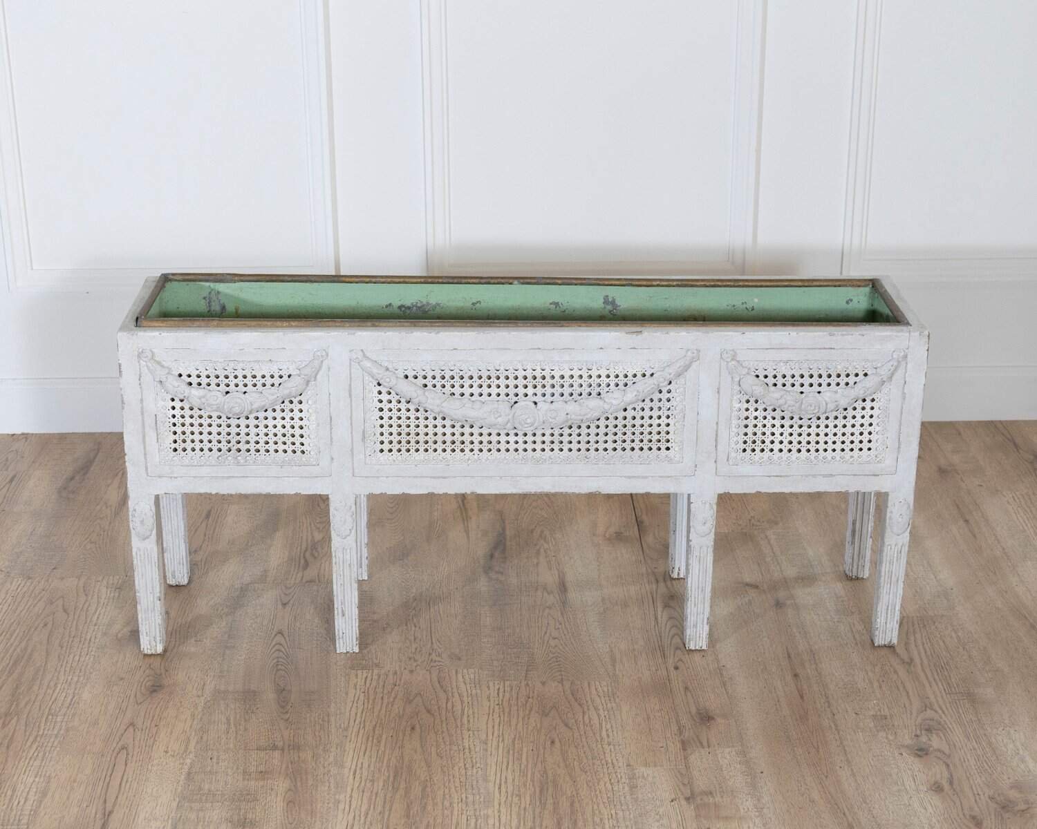 Swedish circa 1900 Gustavian Flower Trough with Zinc Insert - JAA