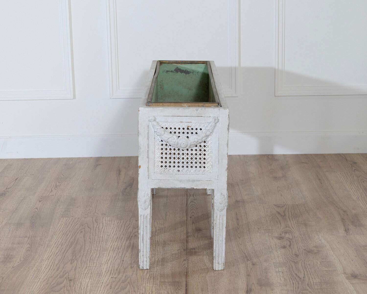 Swedish circa 1900 Gustavian Flower Trough with Zinc Insert - JAA