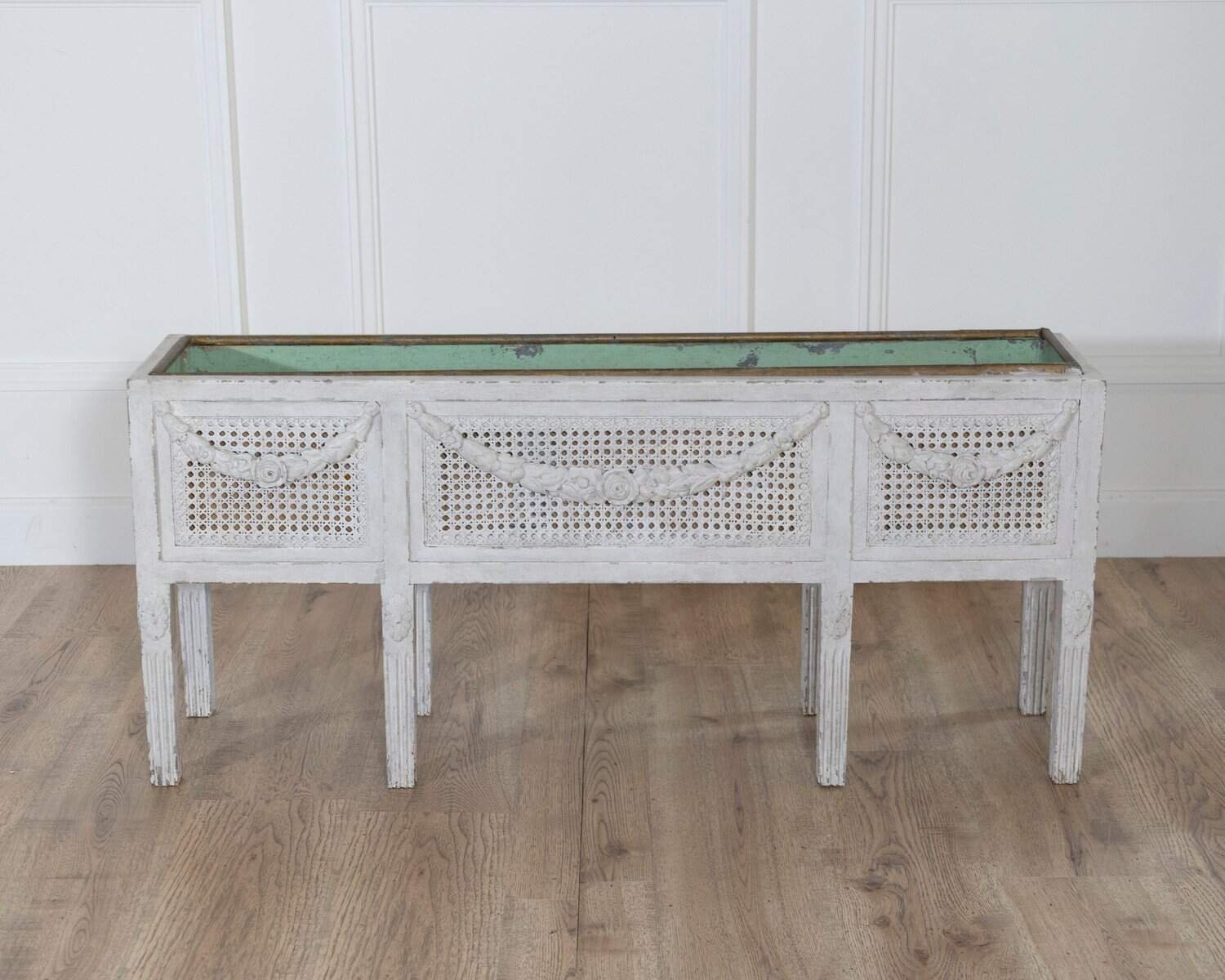 Swedish circa 1900 Gustavian Flower Trough with Zinc Insert - JAA