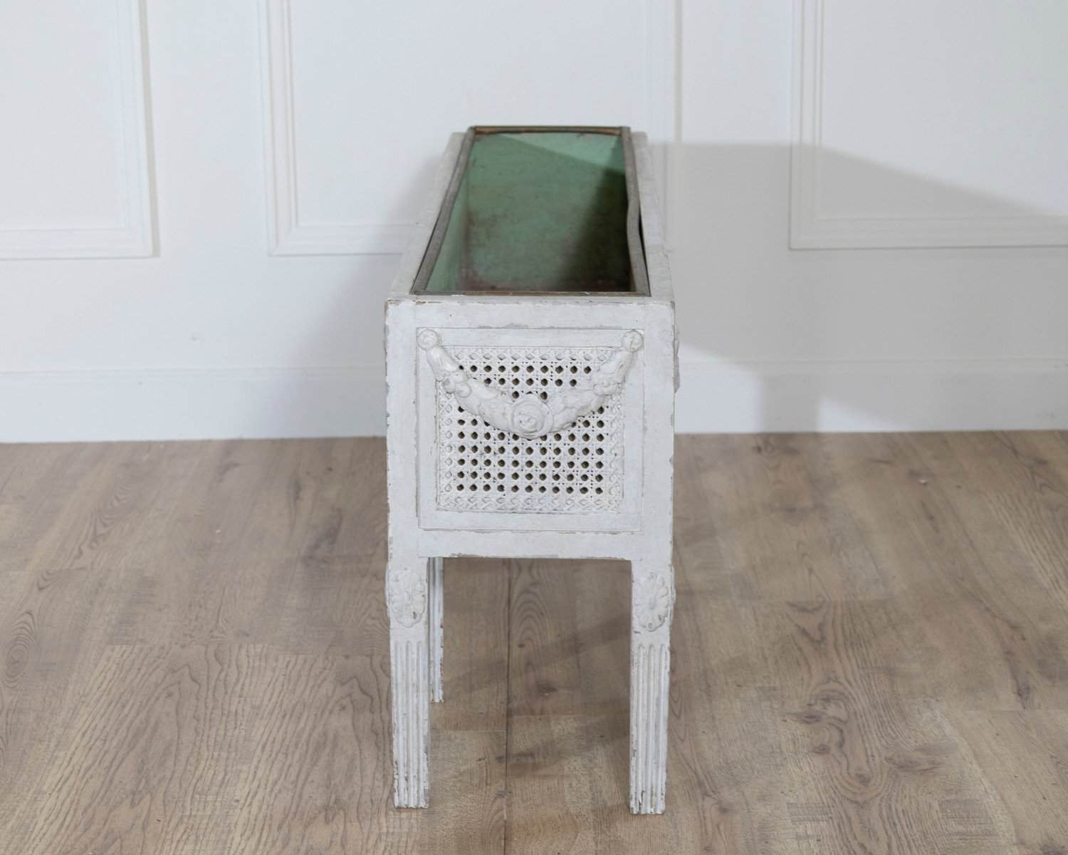 Swedish circa 1900 Gustavian Flower Trough with Zinc Insert - JAA