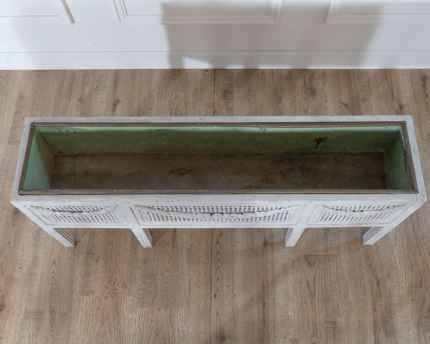 Swedish circa 1900 Gustavian Flower Trough with Zinc Insert - JAA