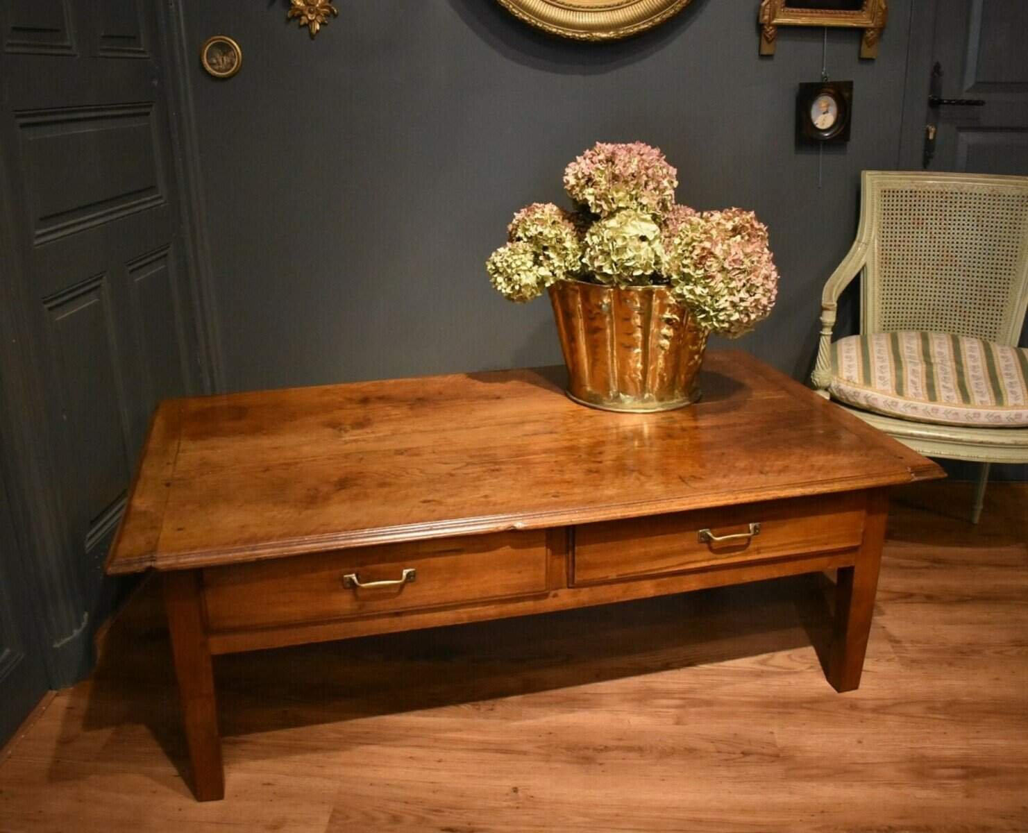 Large Walnut Coffee Table - JAA