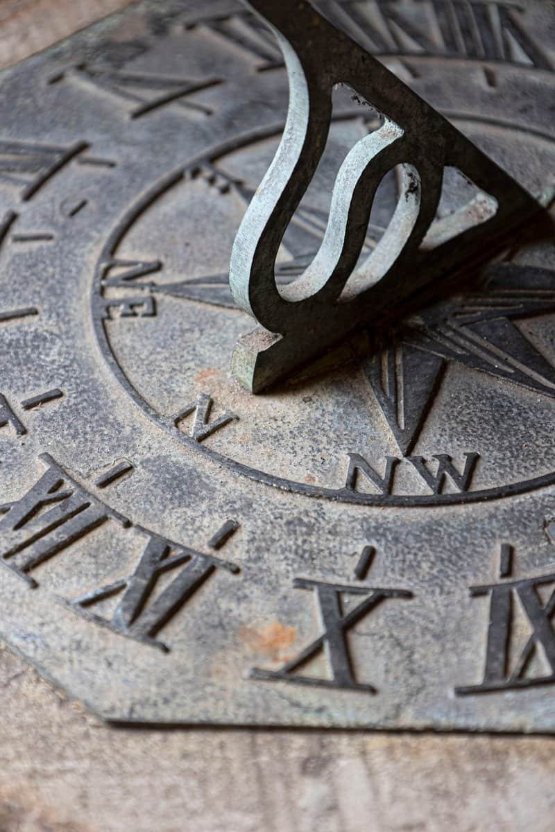 English Late 19th Century Sundial with Carved Limestone and Bronze Top - JAA