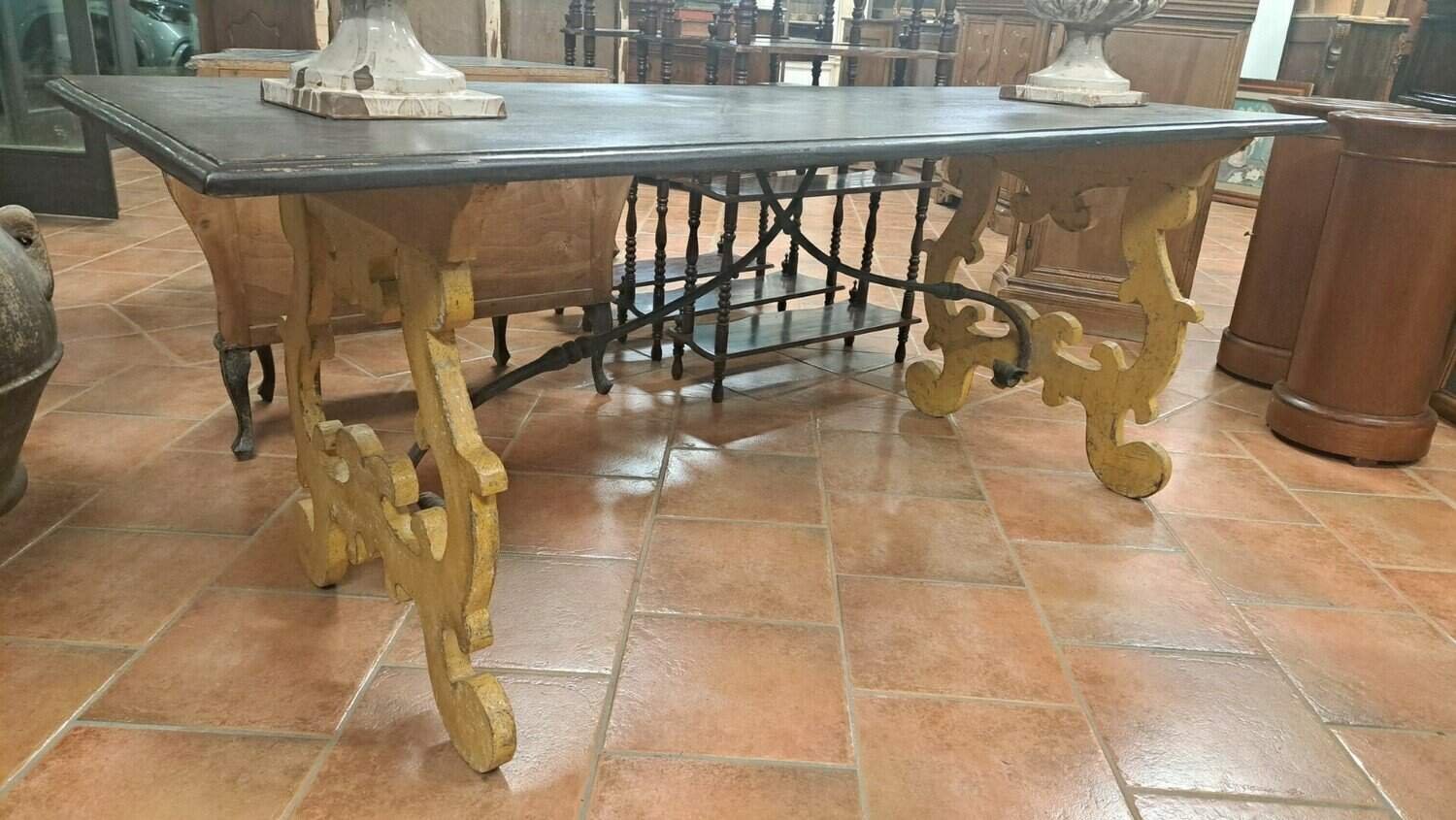 Large Lacquered Lyre Table - JAA