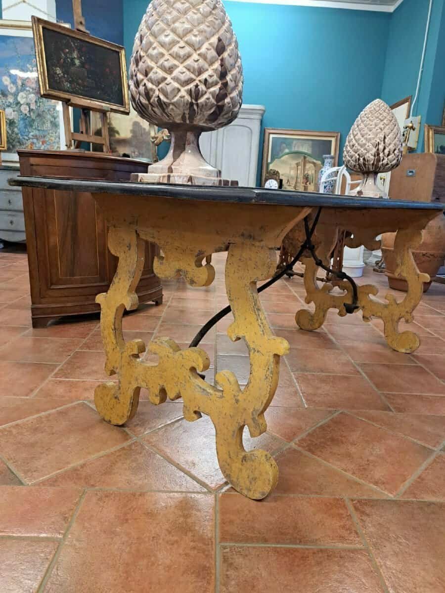Large Lacquered Lyre Table - JAA