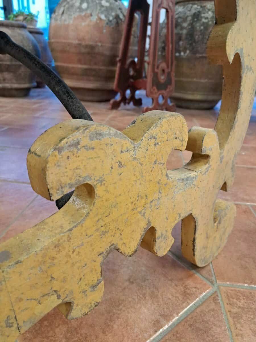 Large Lacquered Lyre Table - JAA