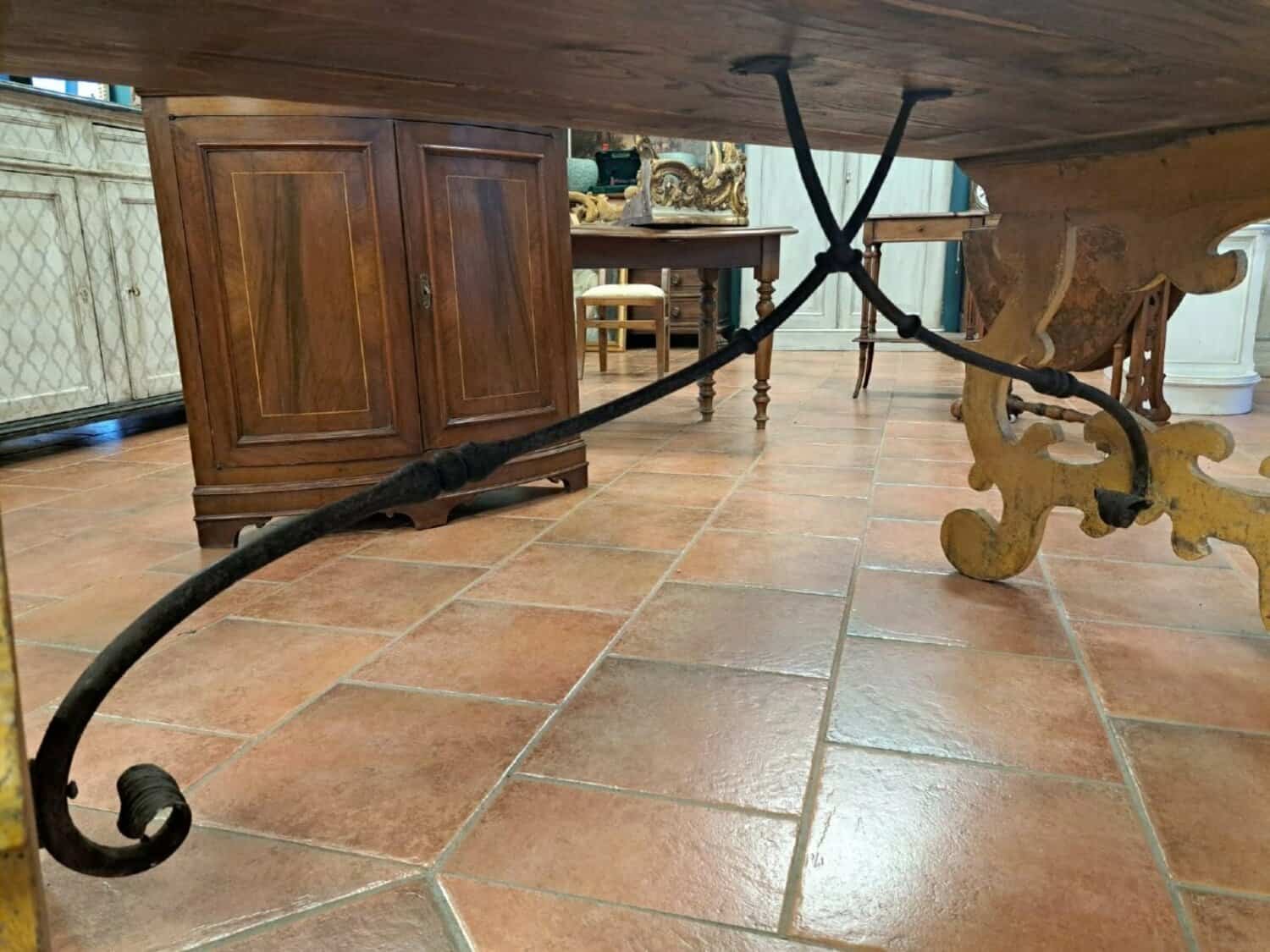 Large Lacquered Lyre Table - JAA