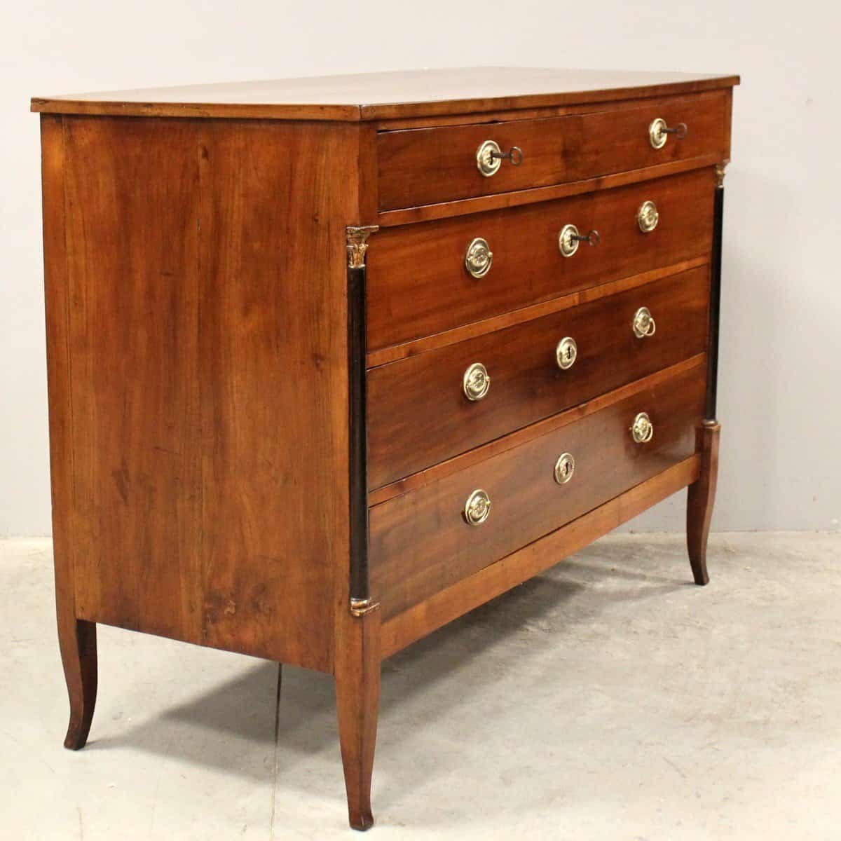 Italian 18th Century Directoire Cherrywood Chest of Drawers - JAA