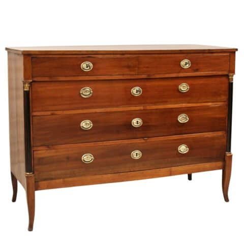 Italian 18th Century Directoire Cherrywood Chest of Drawers
