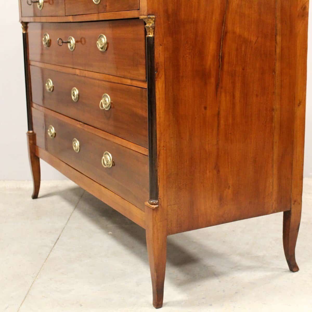 Italian 18th Century Directoire Cherrywood Chest of Drawers - JAA