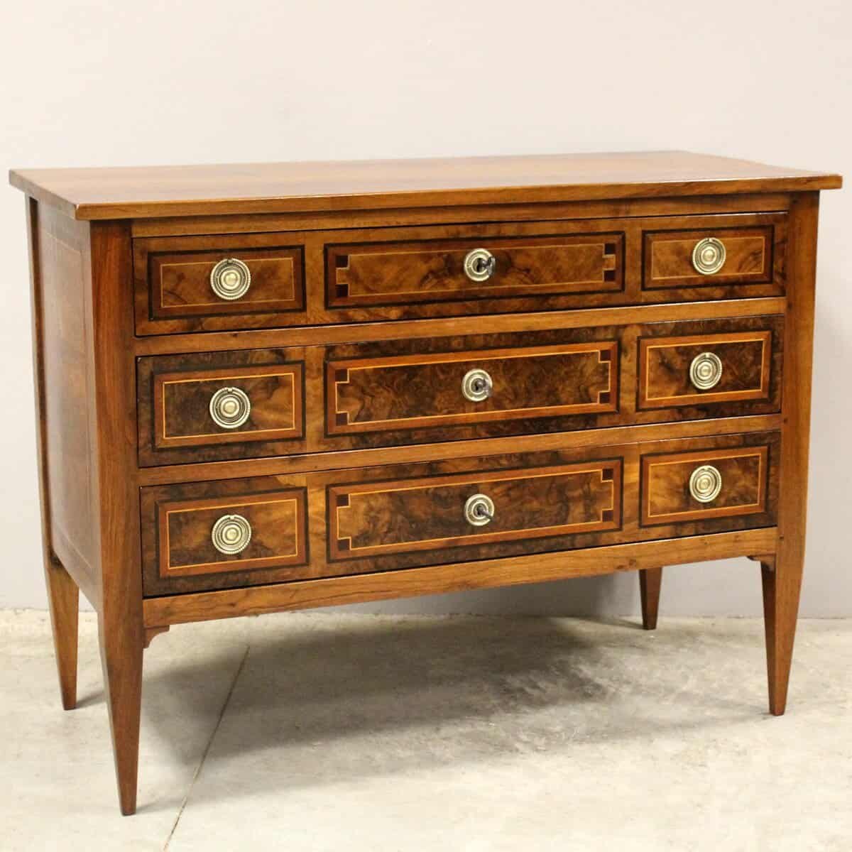 ON HOLD - Louis XVI Chest of Drawers in Walnut - JAA