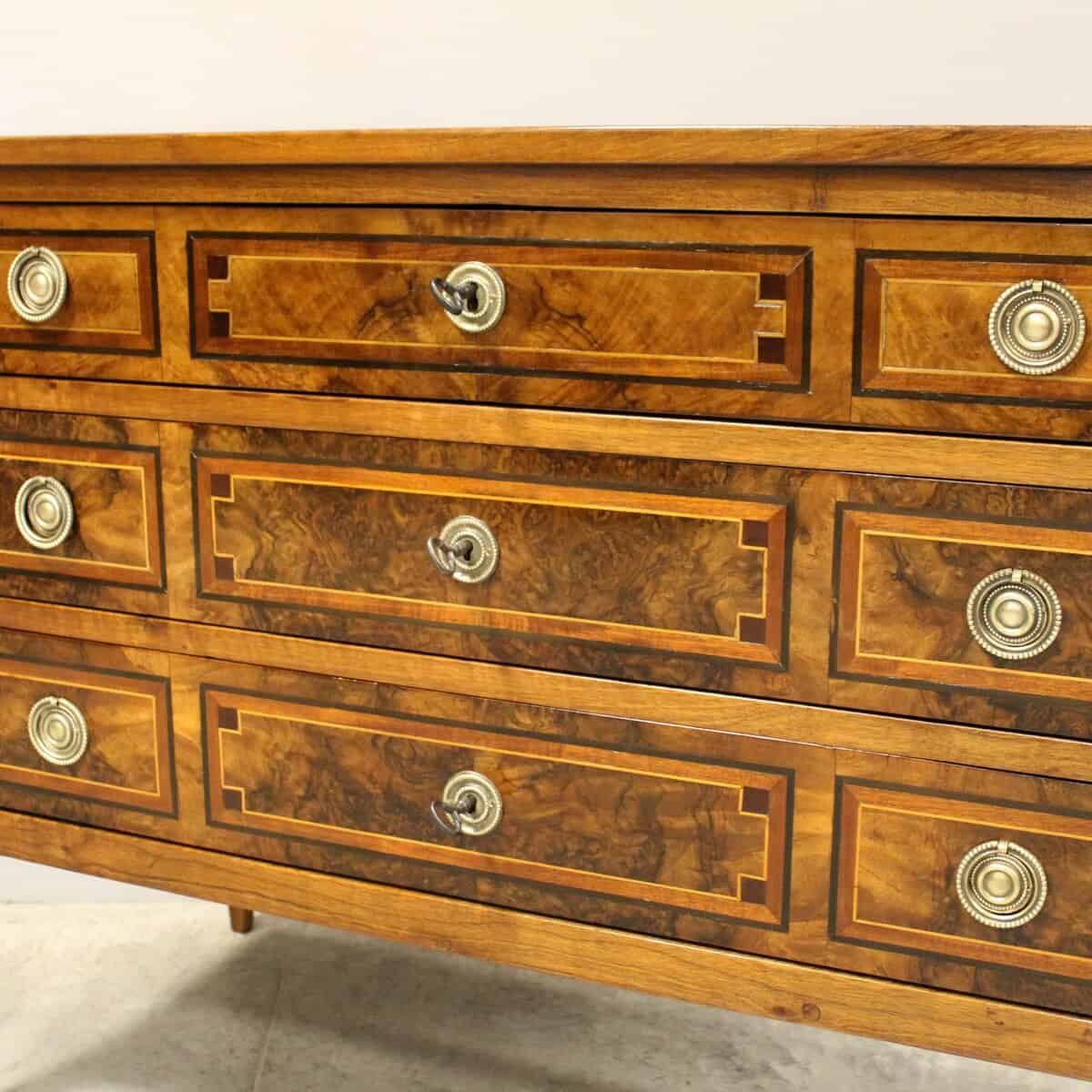 ON HOLD - Louis XVI Chest of Drawers in Walnut - JAA