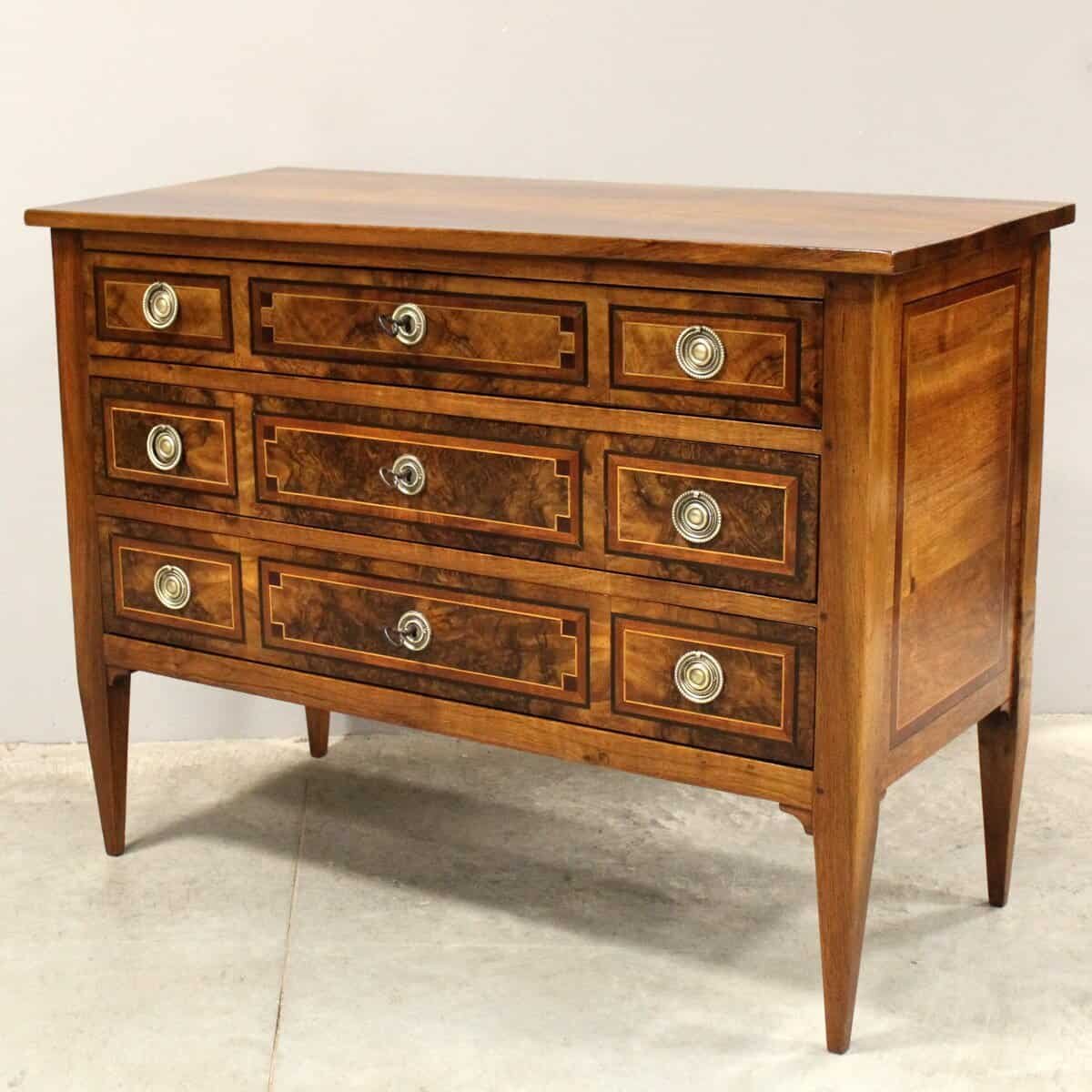 ON HOLD - Louis XVI Chest of Drawers in Walnut - JAA