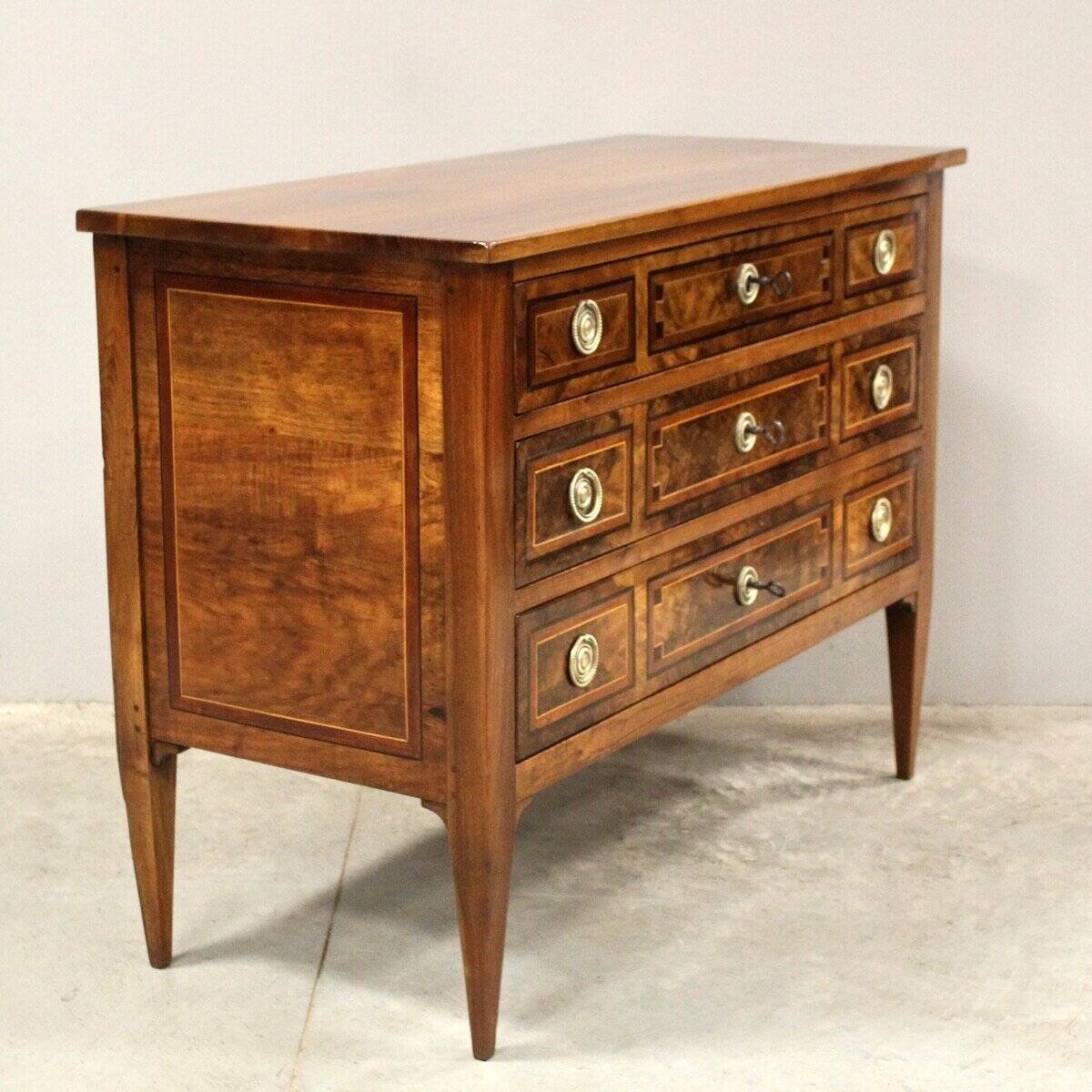 ON HOLD - Louis XVI Chest of Drawers in Walnut - JAA