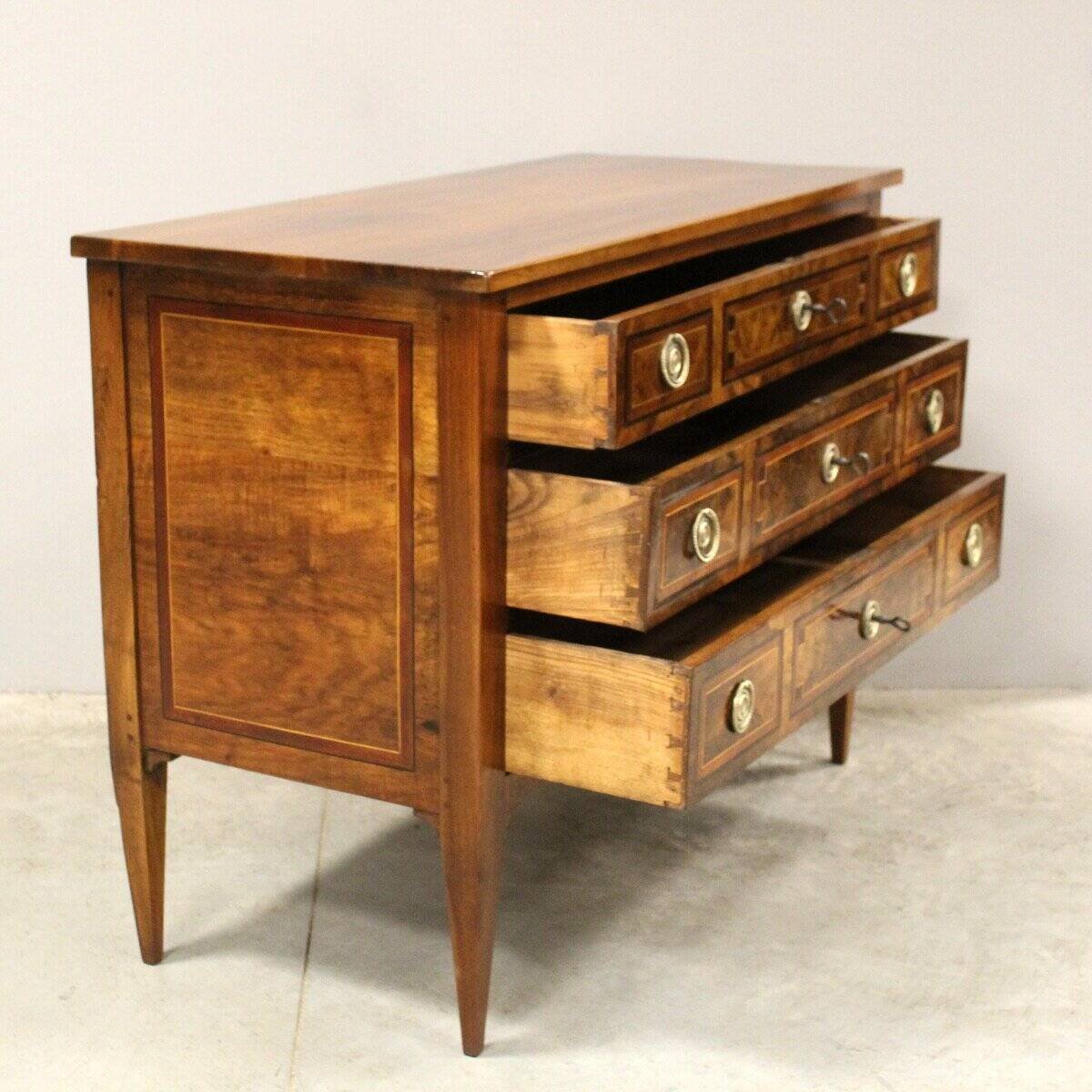 ON HOLD - Louis XVI Chest of Drawers in Walnut - JAA