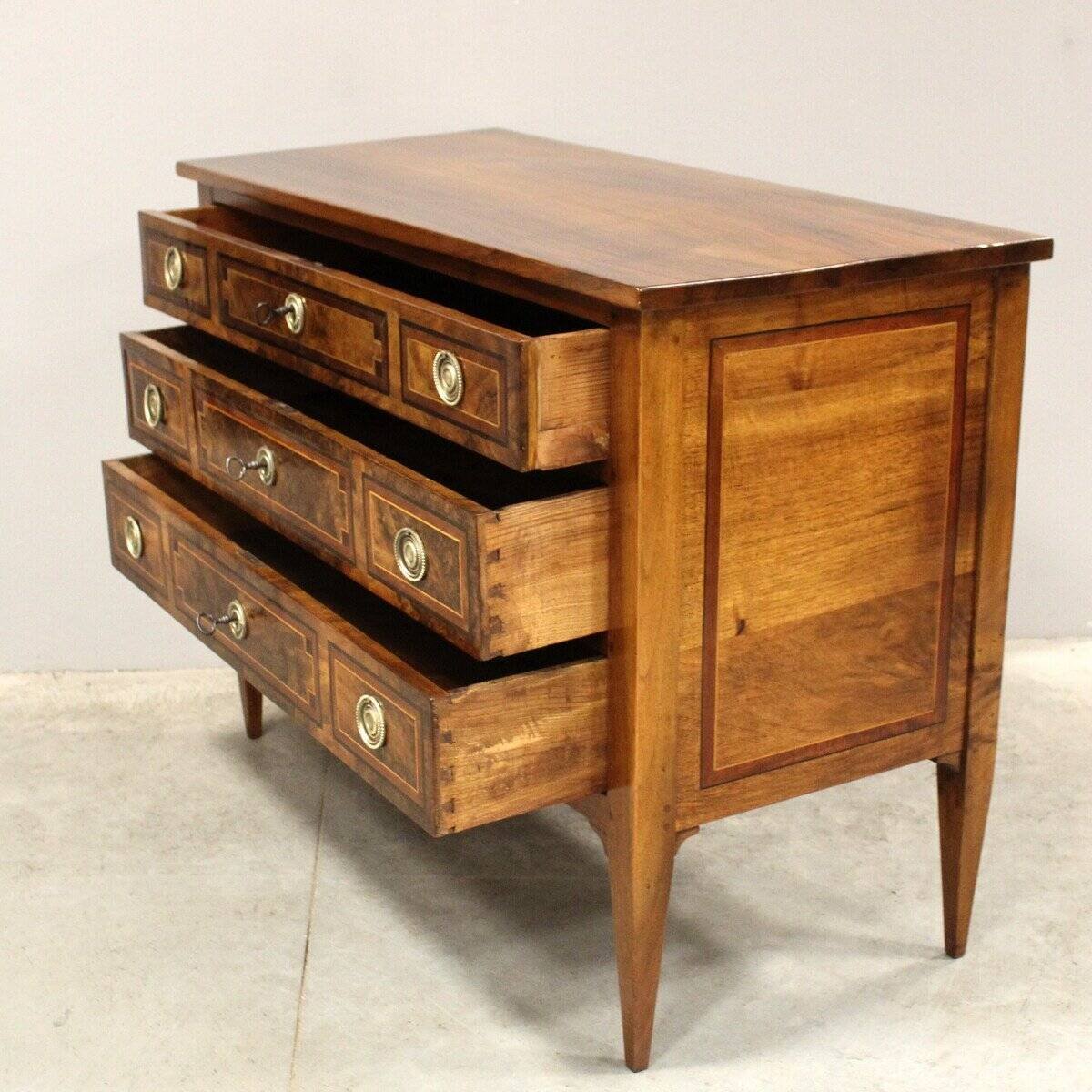 ON HOLD - Louis XVI Chest of Drawers in Walnut - JAA