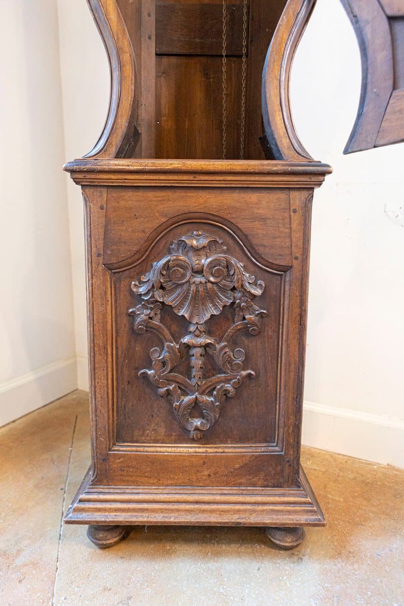 French Louis XV Period Walnut Longcase Clock from the Rhône Valley, circa 1760 - JAA