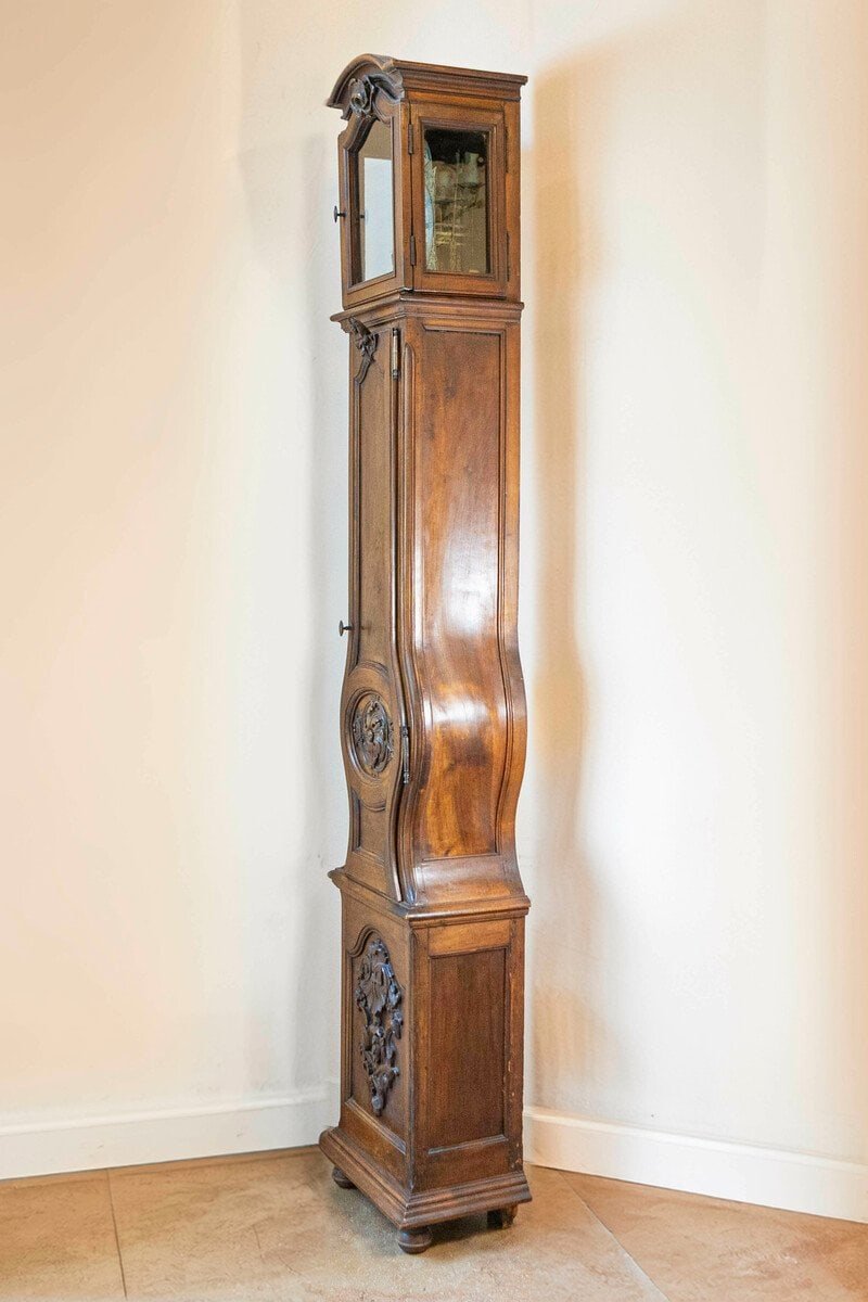 French Louis XV Period Walnut Longcase Clock from the Rhône Valley, circa 1760 - JAA