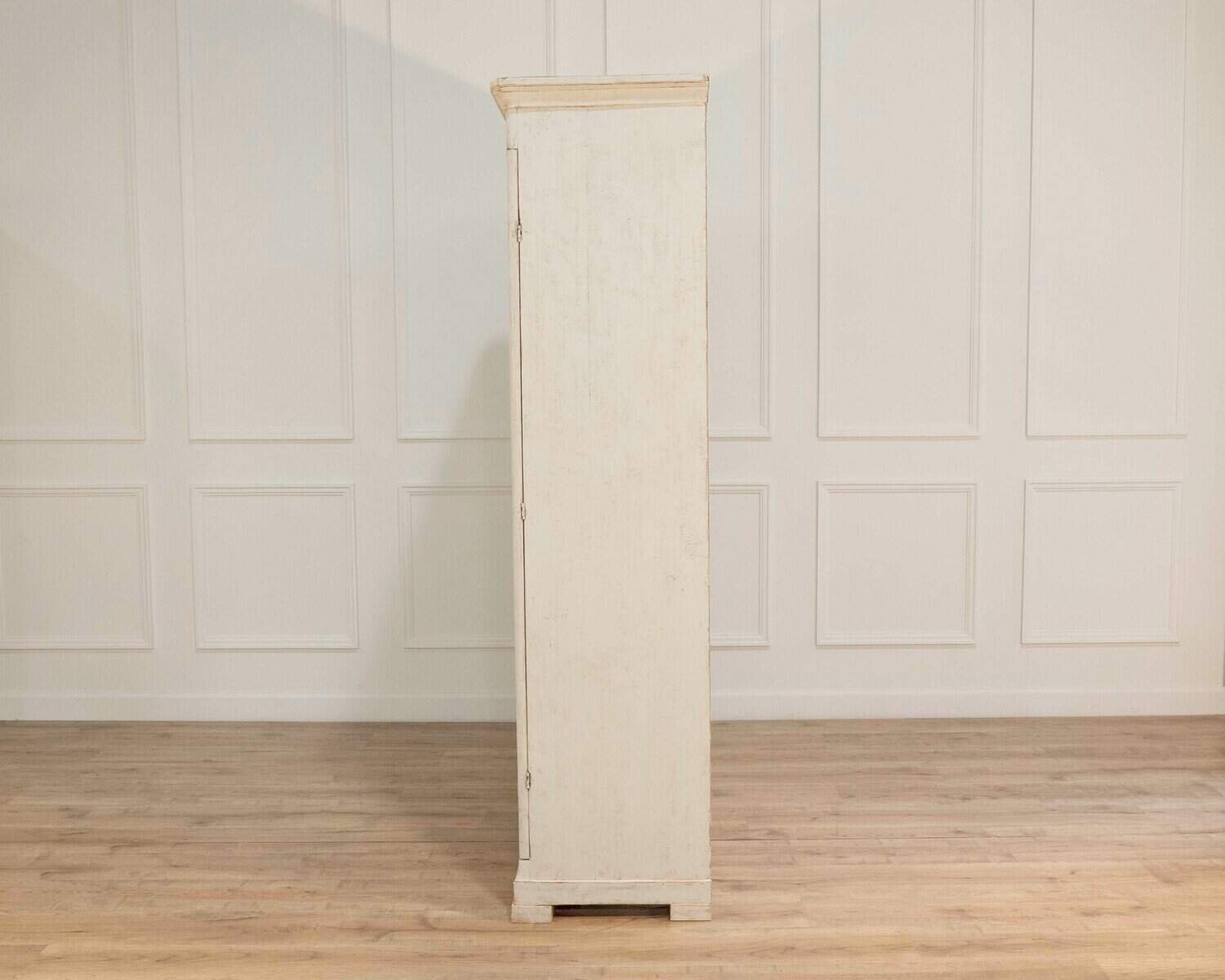 19th Century Swedish Painted Display Cabinet — Gustavian Vitrine - JAA