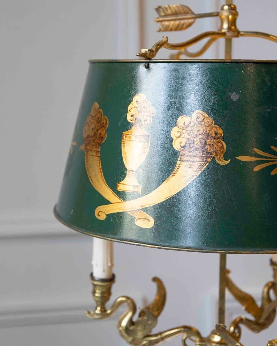 20th Century French Tole Lamp Circa 1900 - JAA